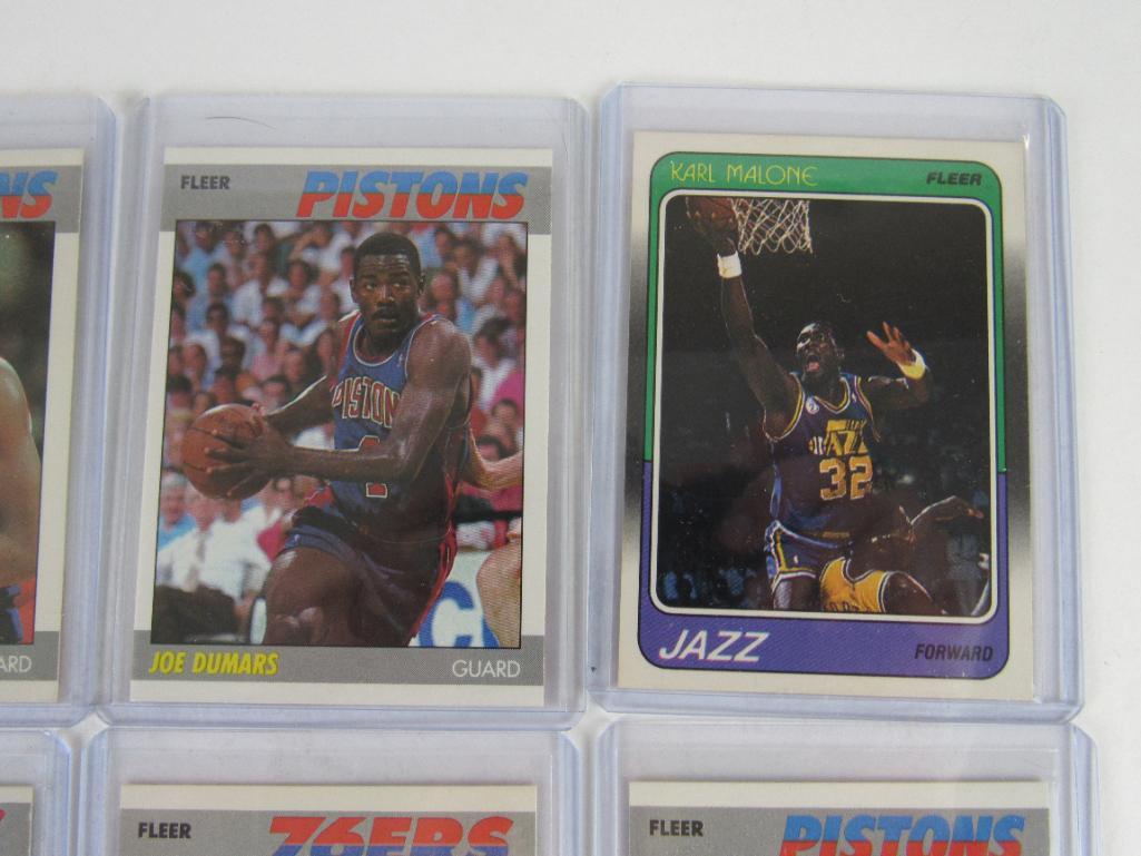 Excellent Lot (13) 1987-88 & 1988-89 Fleer Basketball Super Stars. Bird, Magic, Barkley ++