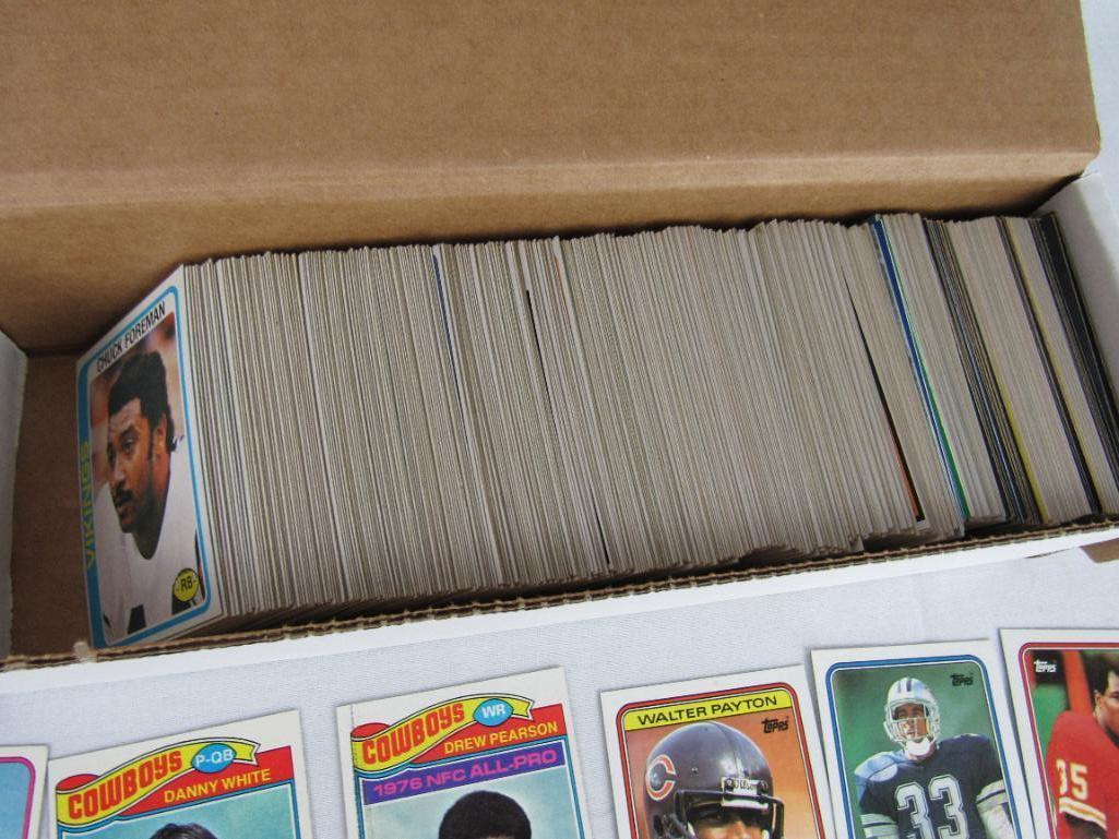 Lot (approx. 400+) Vintage Topps Football Cards (Mostly 1970's/Early 80's) With Stars