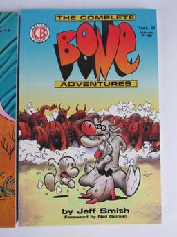 The Complete Bone Adventures (1993, Cartoon Books) Vol. 1 & 2 TPB Set