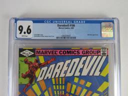 Daredevil #186 (1982) Classic Bronze Age Frank Miller Cover CGC 9.6