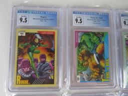 Lot (6) 1991 Impel Marvel Universe Series II Cards All CGC 9.5 Gem Mint