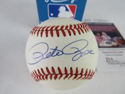 Pete Rose Signed Rawlings ONL Baseball JSA COA