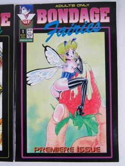 Bondage Fairies #1 & 2 (1994) Venus Comics- ADULT- Key 1st Printings.