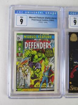 Lot (3) Assorted 1990's Marvel Cards All CGC 9 Mint