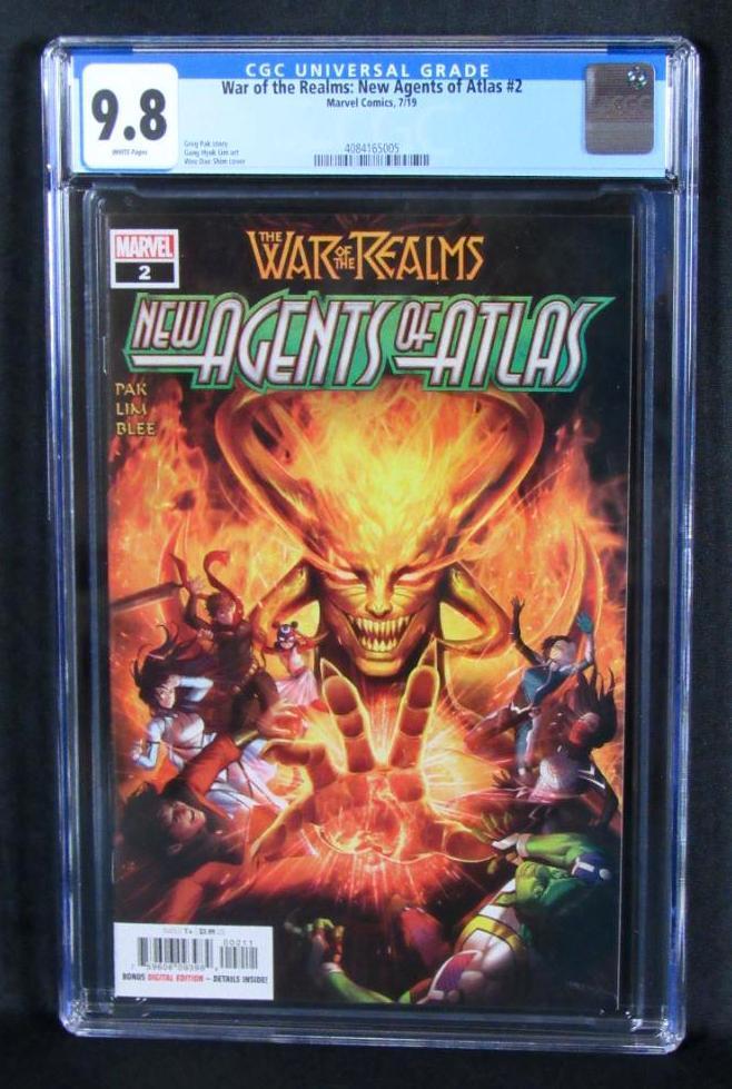 War of the Realms: New Agents of Atlas #2 (2019) Key 1st Sword Master CGC 9.8
