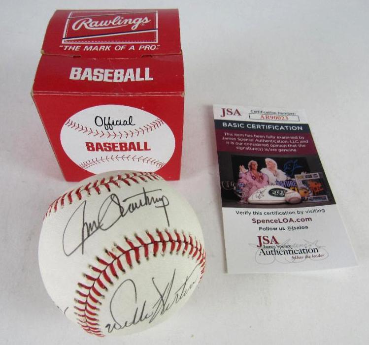 Detroit Tigers Gates Brown, Willie Horton, & Jim Northrup Signed Rawlings Baseball JSA COA