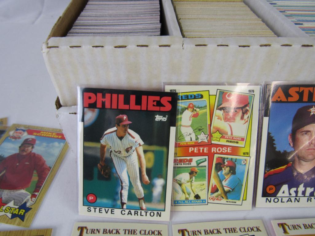 Huge Lot (2000+) 1986, 1987, & 1990 Topps Tiffany Cards w/ Stars