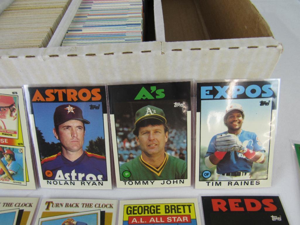 Huge Lot (2000+) 1986, 1987, & 1990 Topps Tiffany Cards w/ Stars