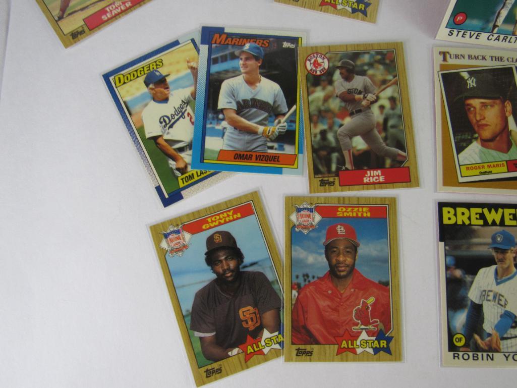 Huge Lot (2000+) 1986, 1987, & 1990 Topps Tiffany Cards w/ Stars