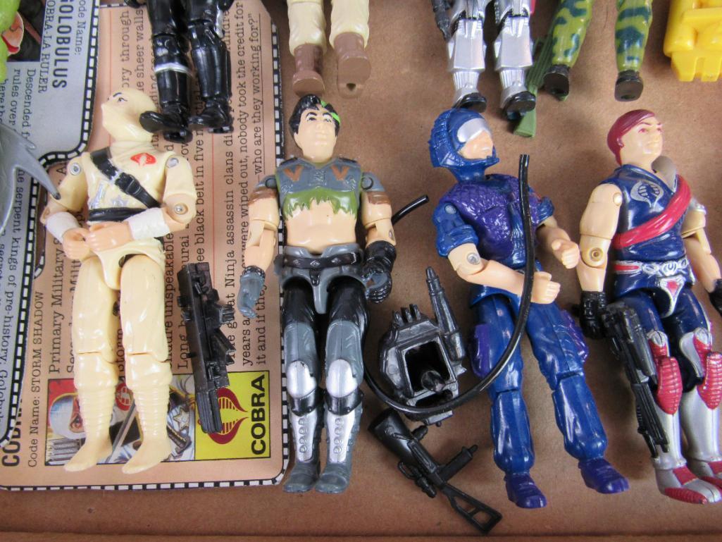 Grouping Vintage 1980's GI Joe Hasbro Action Figures