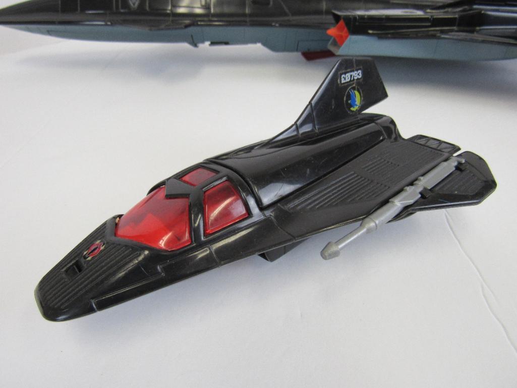 Vintage 1986 Cobra Night Raven S3P & Reconnaissance Jet Complete