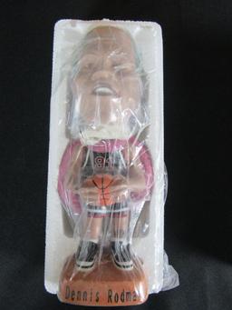 Lot (2) Sam Inc. NBA Ltd. Edition Ceramic Bobble Heads- Dennis Rodman, David Robinson