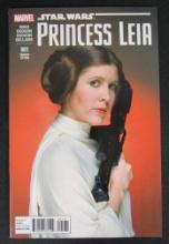 Princess Leia #1 (2015) Marvel Star Wars/ Carrie Fisher Photo Variant Cover