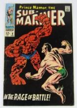 Sub-Mariner #8 (1968) Silver Age Marvel/ Classic THING Battle Cover!