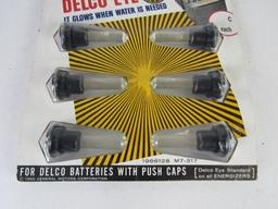 Vintage 1965 Delco Battery "EYE" Set Sealed NOS. Mint