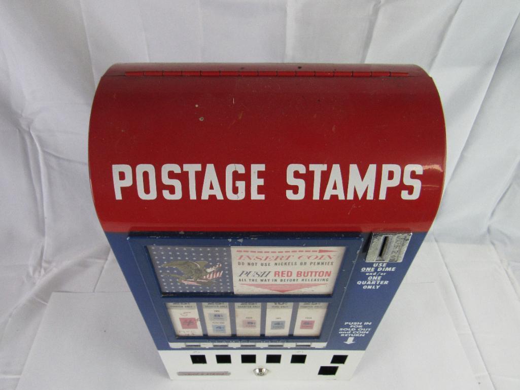 Vintage Hilsum Vend-A-Stamp Coin Op Postage Stamp Machine