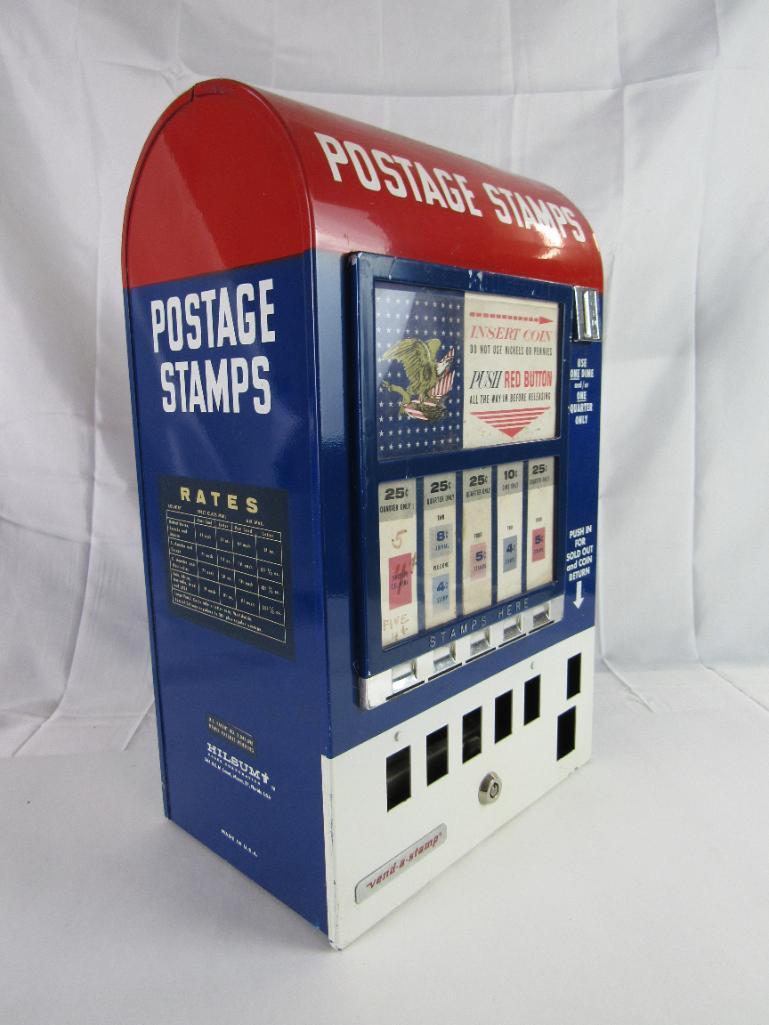 Vintage Hilsum Vend-A-Stamp Coin Op Postage Stamp Machine