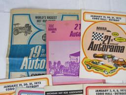 Grouping of Vintage Detroit Autorama Programs (1959-1970's) Cobo Hall