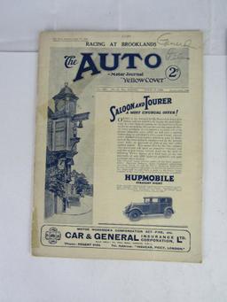 Lot (5) Antique 1927-1928 Auto-Motor Jornal Magazines