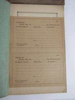 Lot (4) c. 1910's Original Buick Parts Price Lists Books