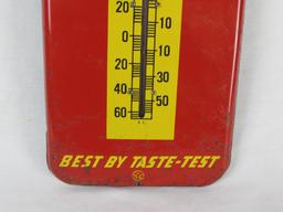 Excellent Vintage Drink Royal Crown RC Cola Metal Advertising Thermometer 26"