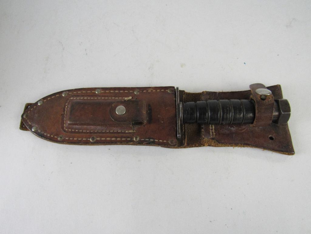 Excellent Pre-1967 Vietnam Era Camillus (NY) Pilot Survival Fighting Knife w/ Sheath