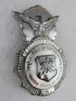 Vintage Obsolete US Air Force Security Police Badge