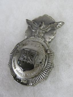 Vintage Obsolete US Air Force Security Police Badge