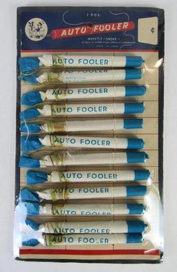 Antique "Auto Fooler" NOS Service Station Store Display