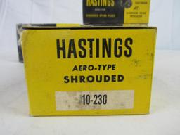 Lot (4) Full Boxes Vintage Hastings "Aero-Type" Spark Plugs MIB