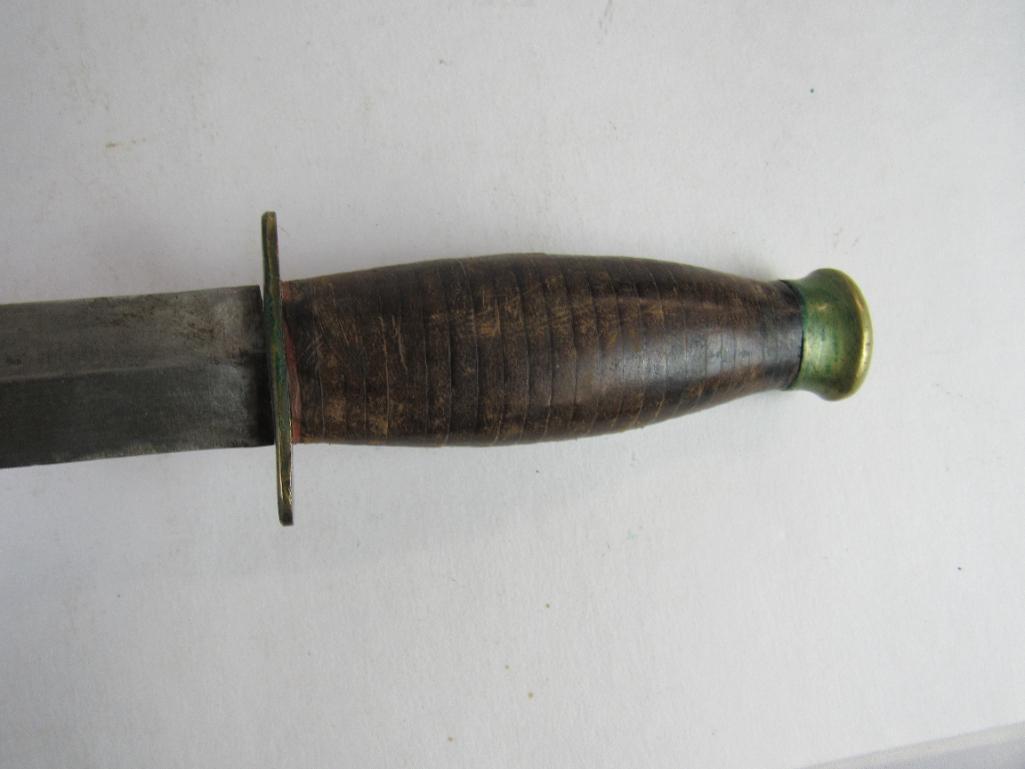 Antique WWII Taylor Sheffield England Dagger / Fighting Knife "Eye Witnessed"