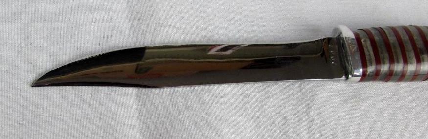 Signed Robert J. Young 2002 Custom 9" Fixed Blade Knife (Marbles / Gladstone)