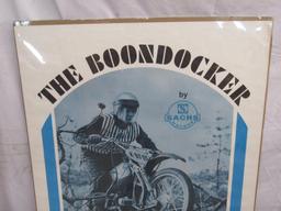 Rare Original 1967 Sachs Motors The Boondocker K80 GS Hercules Motorcycle Poster 36 x50"