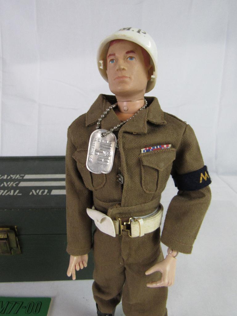 Vintage 1964 Hasbro GI Joe Figure 12" in Original Footlocker