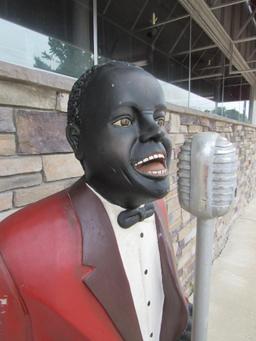 Excellent Life Size Louis Armstrong Fiberglass Statue