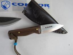 Lot (2) NOS Condor (El Salvador) Fixed Blade Knives incl. Mini Bushlore