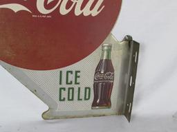 Outstanding Dated 1951 Drink Coca Cola Coke Metal Flange Sign