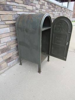 Vintage US Mail Heavy Steel Relay Mail Box 54"