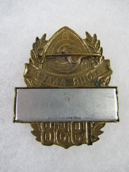 Excellent Antique 1958 AMA American Motorcycle Association Tour Award Badge