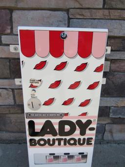 Vintage "Lady Boutique" Coin Operated Feminine Products Bathroom Vending Machine