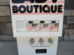 Vintage "Lady Boutique" Coin Operated Feminine Products Bathroom Vending Machine