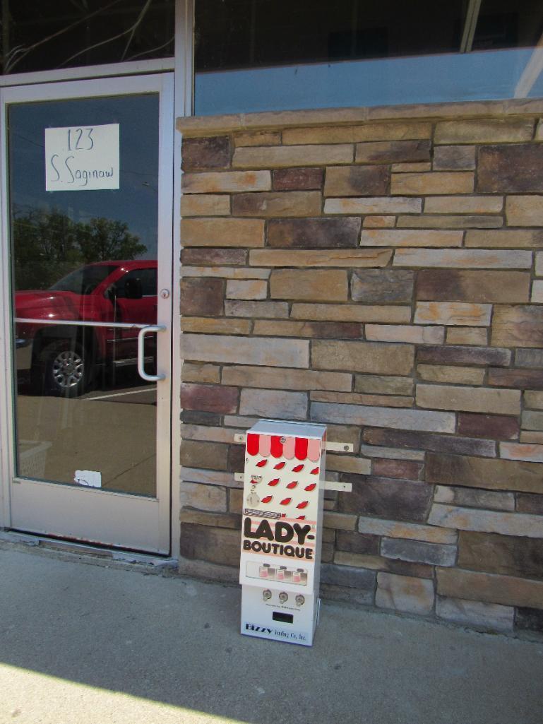 Vintage "Lady Boutique" Coin Operated Feminine Products Bathroom Vending Machine