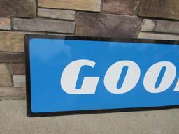 Vintage Goodyear Tires Large Metal Service Station Sign 18"x 96"