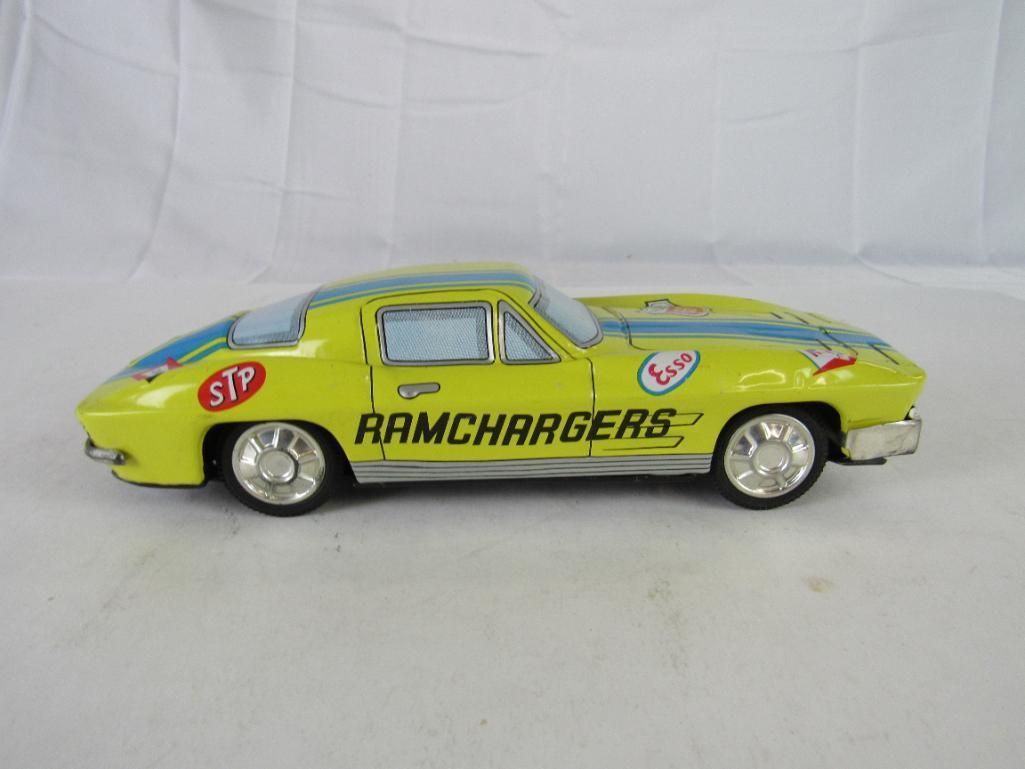 Vintage 1960's/70's Japan Tin Friction Ramchargers Car 9.5"