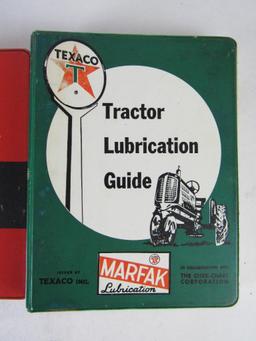 (2) Vintage 1960's Texaco Tractor Lubrication Books/ Marfak