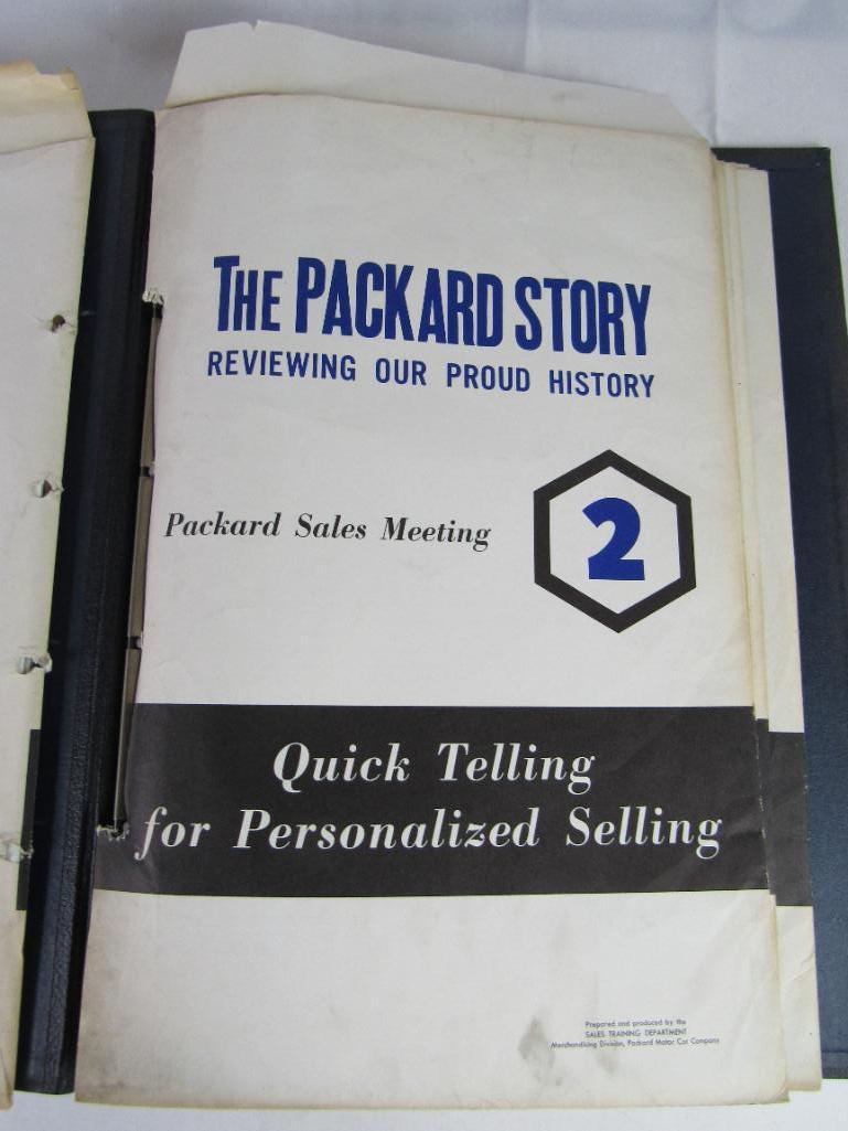 Rare Antique c. 1940's/50's Packard Sales Meeting Demonstration Porfolio 20" x 14"