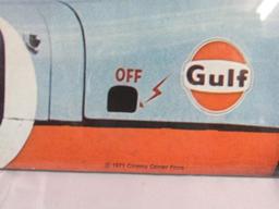 Excellent Vintage 1971 Gulf / Steve McQueen LeMans Advertising Poster