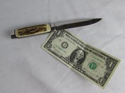 Rare 1970's Puma (Germany) #3573 Stag Handle 8" Boot Knife