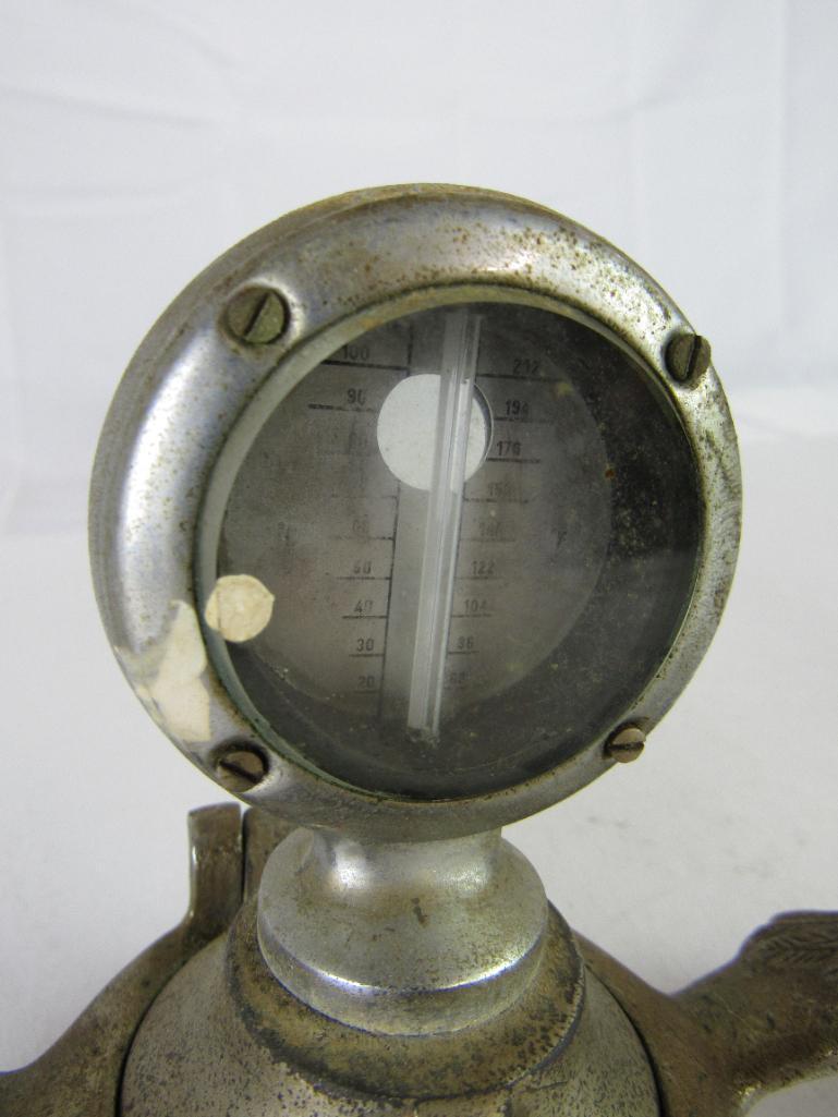 Antique Messko Radiator Thermometer/ Winged Moto-Meter