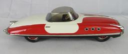 Excellent Vintage Paya (Spain) Tin Friction Futuristic Car 13.5"